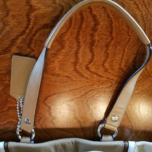 VGUC Coach Bag Tan/Camel Two Tone - Picture 7 of 8